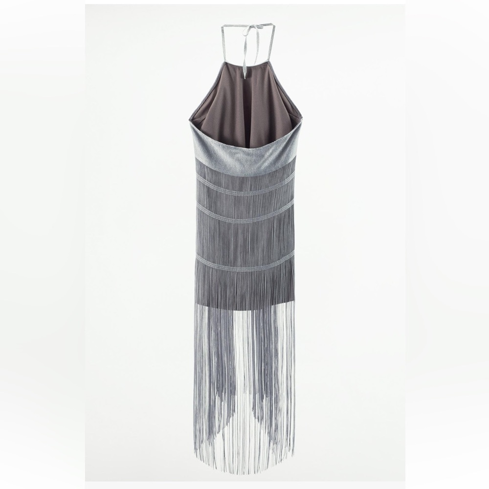 FRINGED MINI DRESS - Picture 11 of 14
